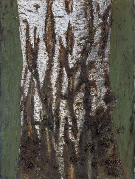 Ercan Richter (Erzurum, Turchia, 1961), Tronco I, 2002, olio su tela, 160 x 120 cm, proprietà dell'artista