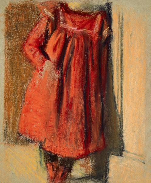 Edouard Vallet
Vestito rosso, 1895 circa
pastello su carta
27.3 x 22.7 cm
Collezione privata
©Jacques Dominique Rouiller, 2011
