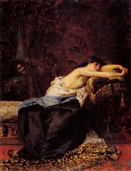 Adolfo Feragutti Visconti, Jus primae noctis, 1888, olio su tela, 65.5 x 51 cm, Museo Civico Villa dei Cedri, Bellinzona