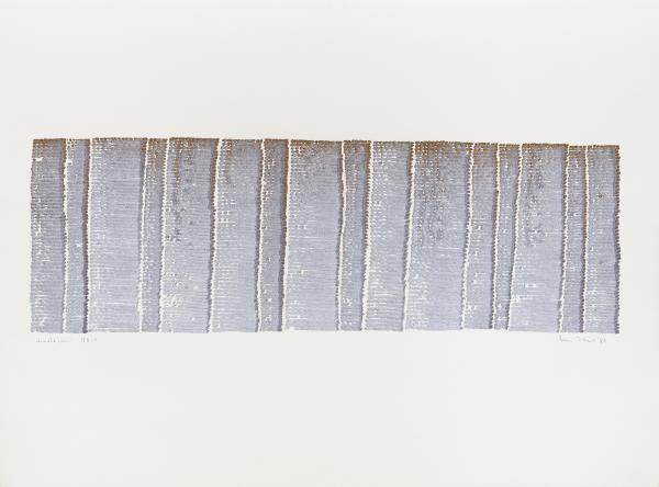 Irma Blank (Celle (D), 1934), Annotazioni MN-1, 1982, tecnica mista su carta, 45.7 x 61.8 cm, Photo credit Carlo Favero, Courtesy the artist and P420, Bologna 
